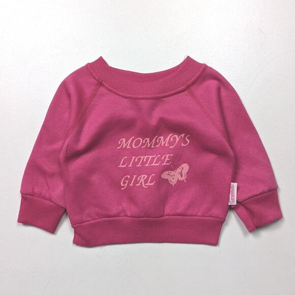 Vintage Garanimals Sweatshirt Baby Girl Size 6m Pink Mommy Graphic - Picture 1 of 5